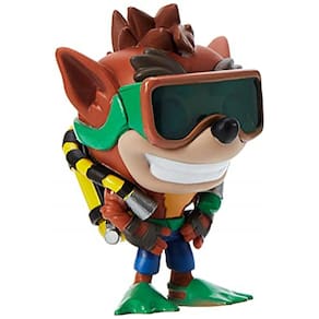 Funko Pop Games: Crash Bandicoot - Figura colecionável Crash With Scuba Gear, multicolorida - 33916