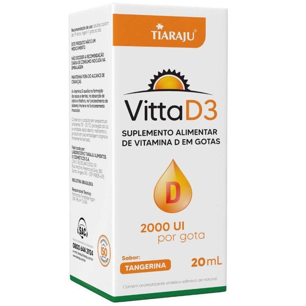 Vitta D3 2.000Ui Vitamina D3 Liquida Gotas 20Ml Tiaraju