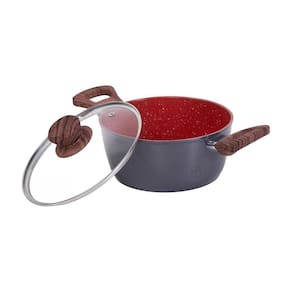 Panela Caçarola Nano Cerâmica Antiaderente Tampa V 20cm 2,3L