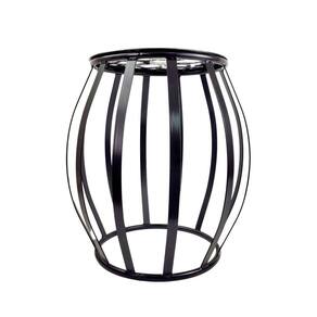 Seat Garden Grande Flor Ferro Preto 51X43Cm Decoração