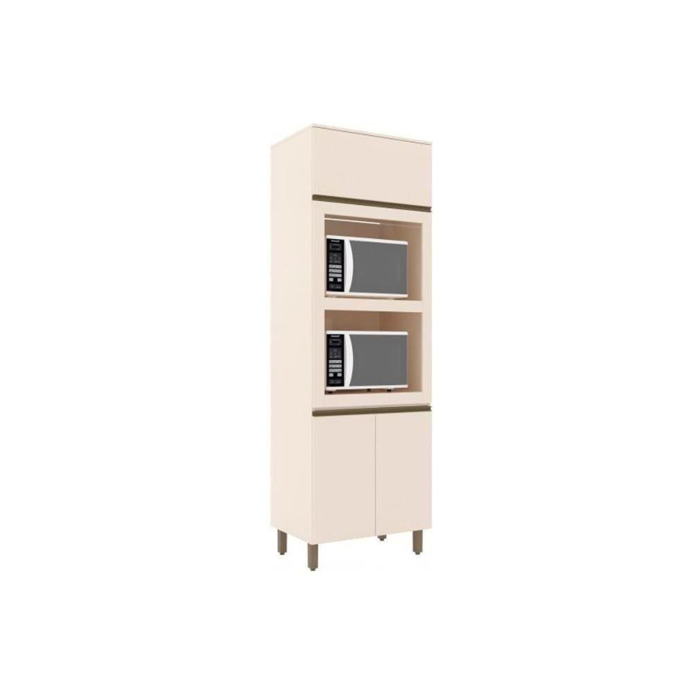 Paneleiro De Cozinha Connect C/ 3 Portas (2 Fornos) 71,5cm Off White - Henn