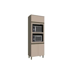 Paneleiro De Cozinha Connect C/ 3 Portas (2 Fornos) 71,5cm Duna/cristal - Henn