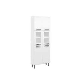 Paneleiro De Cozinha Múltipla 6037 6 Portas (2 Vidro) 70cm Branco - Bertolini
