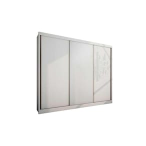 Guarda Roupa Casal 3 Portas De Correr E 6 Gavetas Diamond Plus Branco - Novo Horizonte