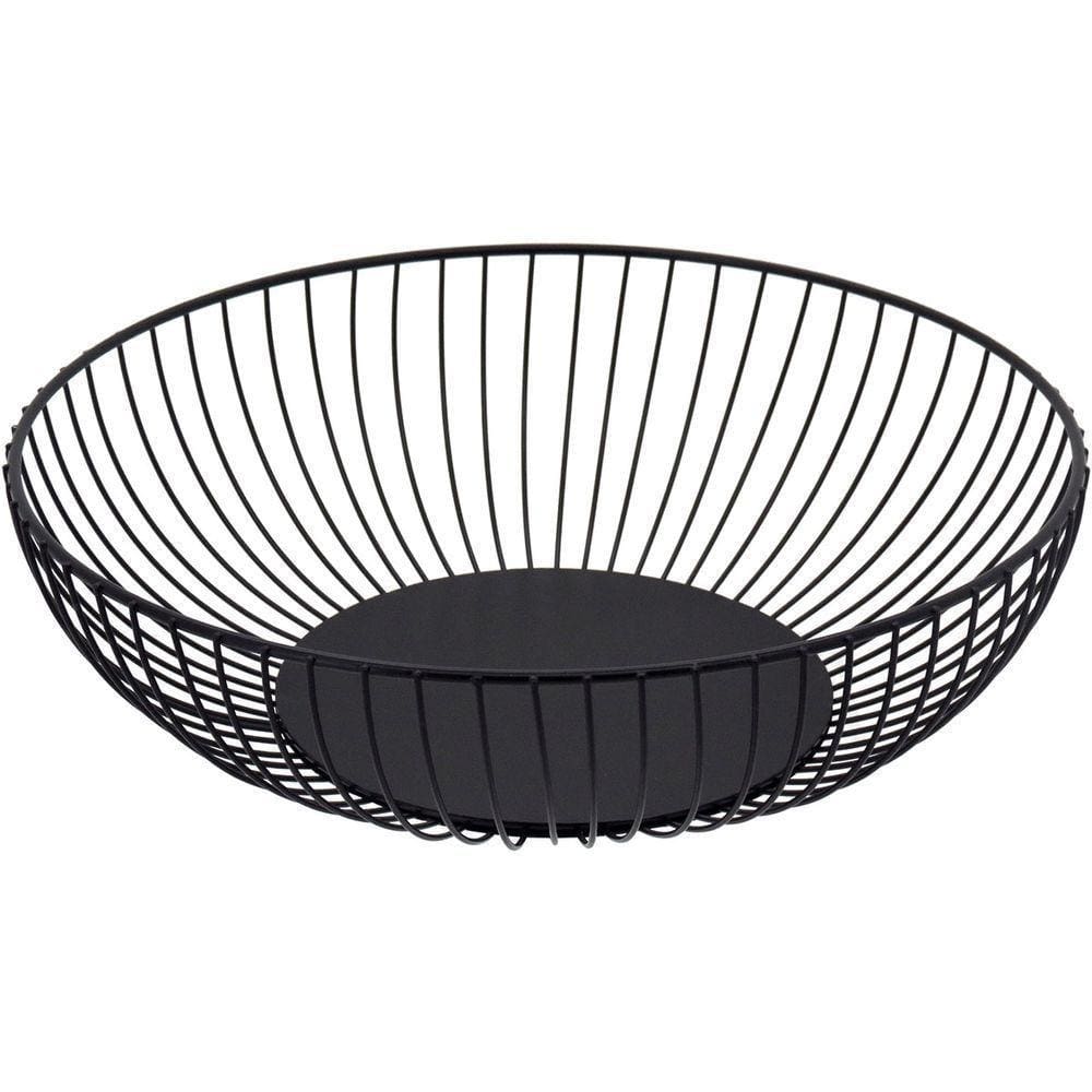 Fruteira 8X28X28Cm Metal Preto