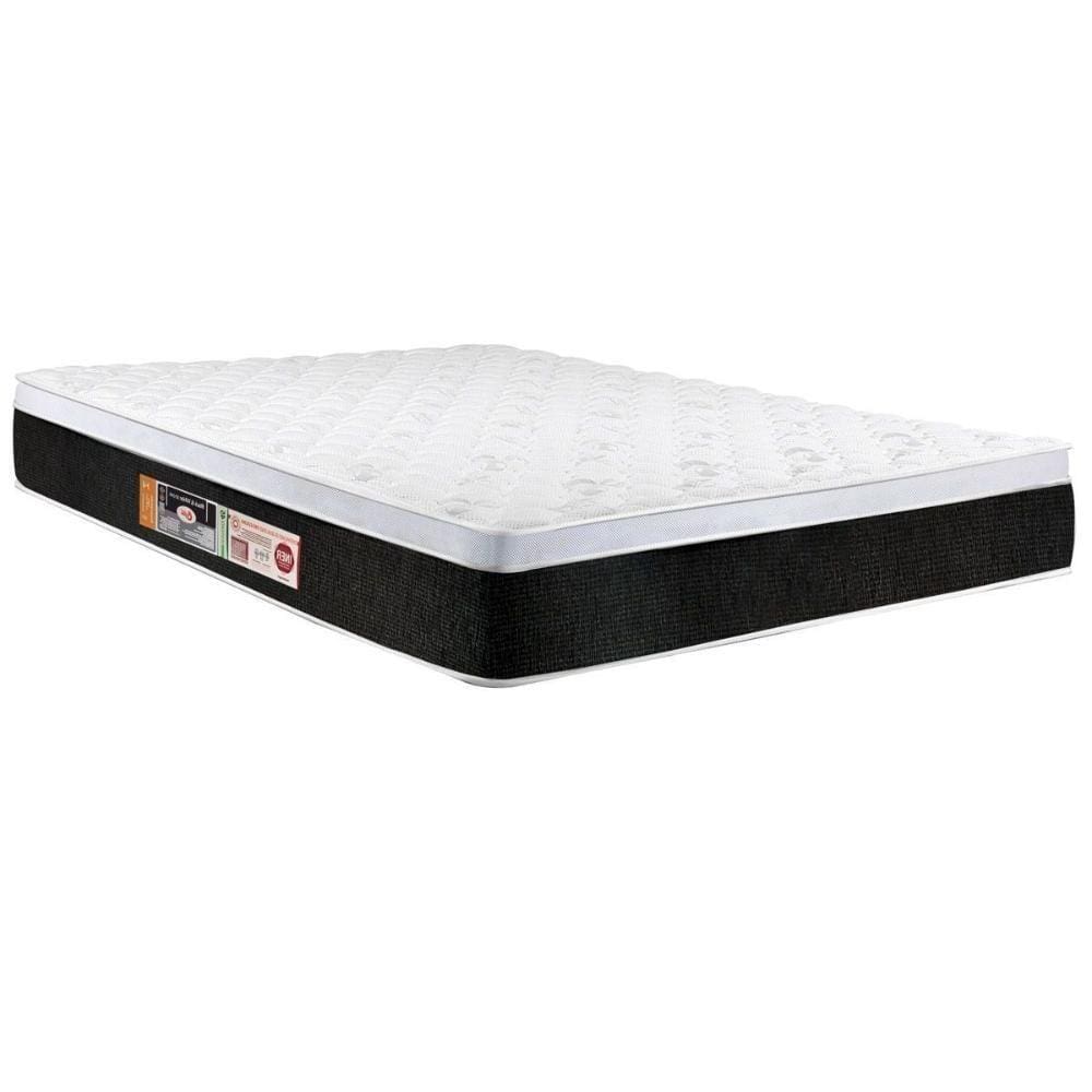 Colchão Queen Espuma D45 Black White Air Euro Pillow (158X198X23) - Castor