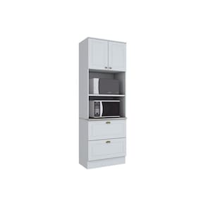 Módulo Cozinha Henn Americana Paneleiro 2 Portas E 2 Gavetas (2 Fornos) Branco