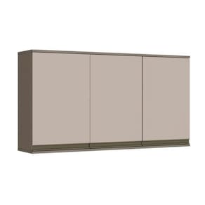 Armário Aéreo P/ Cozinha Connect 3 Portas 120cm Duna/cristal - Henn