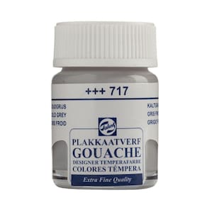 Tinta Gouache Extra Fine 717 Cold Grey 16ml Talens 08167172