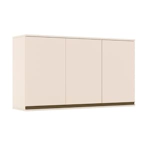 Armário Aéreo P/ Cozinha Connect C/ 3 Portas 120cm Off White - Henn