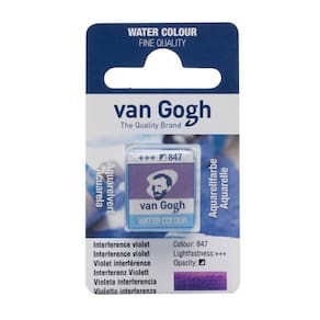 Aquarela Pastilha Talens Van Gogh 847 Interference Violet