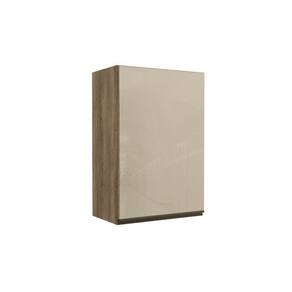 Armário Aéreo Cozinha Modulado Maxxi G763 1 Porta C/ Vidro Nogal - Kappesberg