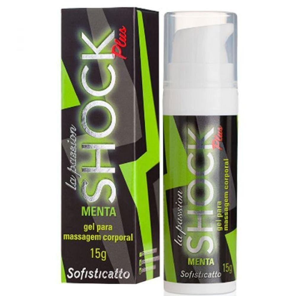 Gel Para Massagem Corporal Shock Plus Menta 15G