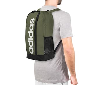 Mochila Adidas Linear BP Verde e Preto
