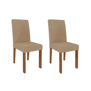 Cadeira Sala De Jantar Maia Kit 2 Un Savana/suede Gengibre - Cimol