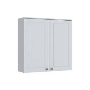 Armário Aéreo P/ Cozinha Americana C/ 2 Portas 80cm Branco - Henn
