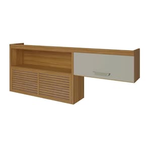 Armário Aéreo P/ Cozinha Princesa C/ 2 Portas 200cm Freijo/off White - Nesher