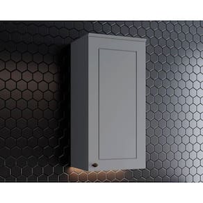 Armário Aéreo P/ Cozinha Americana C/ 1 Porta 40cm Cinza - Henn