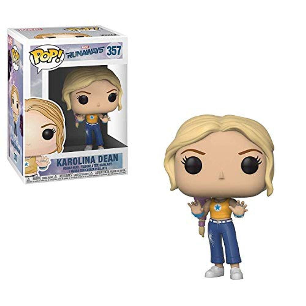 Funko Pop Marvel: Runaways - Karolina Figuras de coleção, Multicor