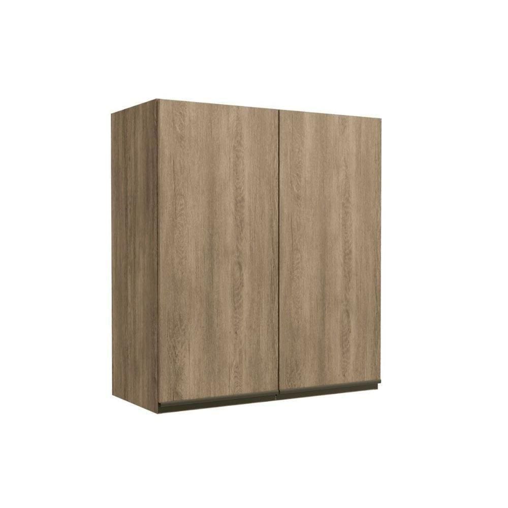 Armário Aéreo P/ Cozinha Maxxi G764 C/ 2 Portas 80cm Nogal - Kappesberg