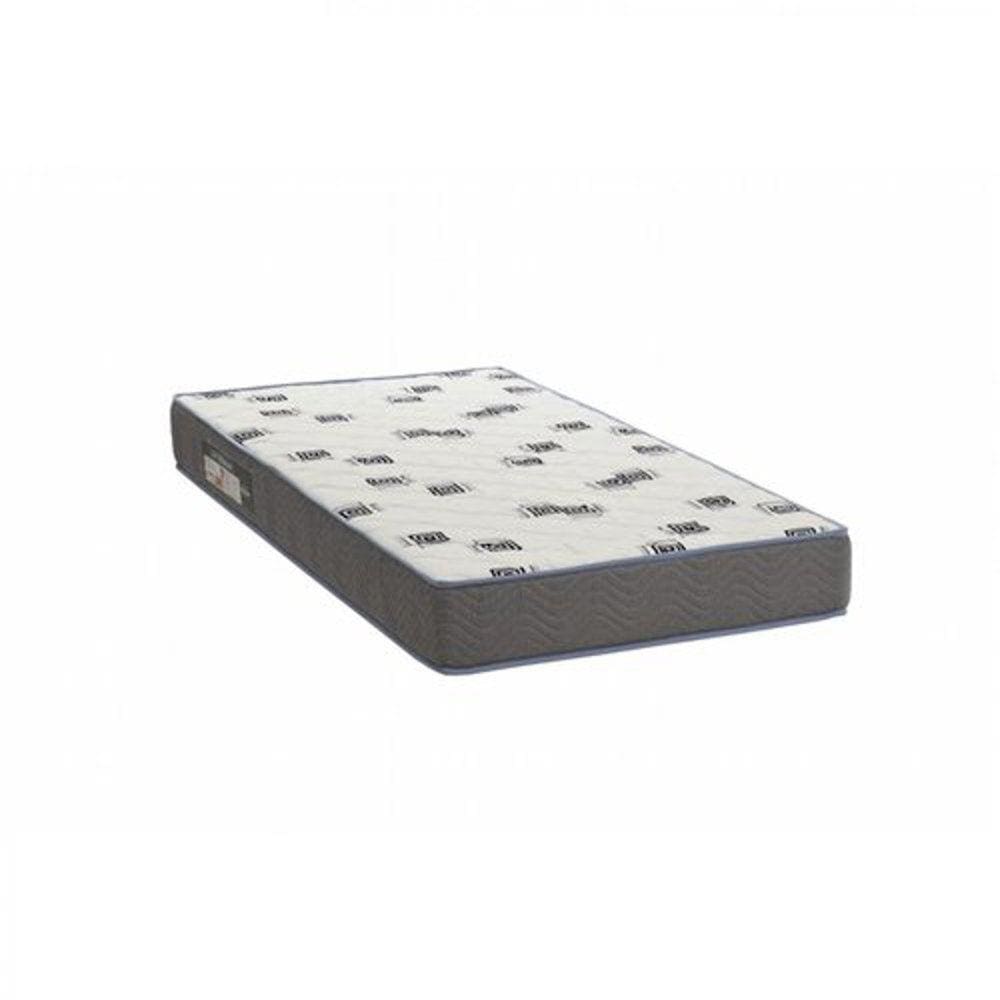 Colchão Solteiro Espuma D33 Antiácaro/Antialérgico Light Ortobom 14x188x78cm Branco/Azul