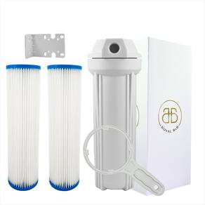Filtro Água Caixa Dágua Cavalete + 2 Refil Plissado Lavável