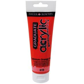 Tinta Acrílica Daler Rowney Graduate 619 Cadmium Orange Hue 120 ml 123120619