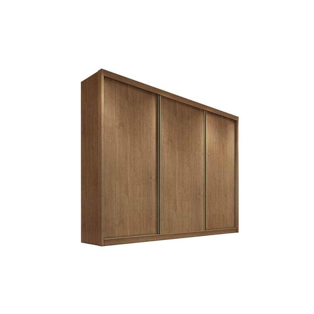 Guarda Roupas 3 Portas De Correr E 6 Gavetas Diamond Plus Cumaru - Novo Horizonte