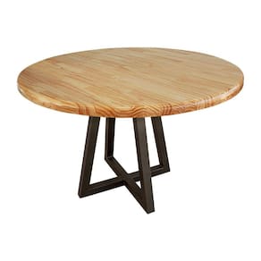 Mesa Redonda para Sala de Jantar Rustic Yescasa Marroml