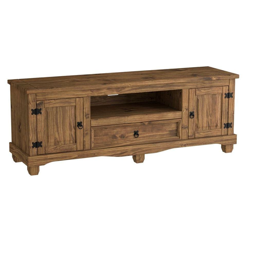 Rack 2 Portas 1 Gaveta Rustic Line Móveis MPO Cera Xangai