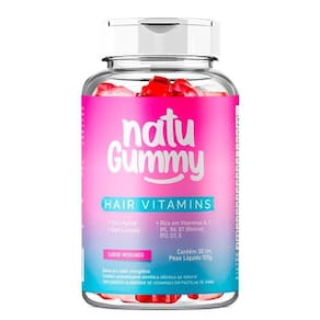 Suplemento Capilar Natu Gummy Hair Vitamins 30 Cápsulas