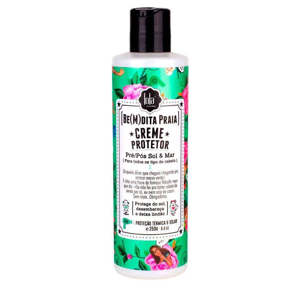 Creme De Pentear Be(M)Dita Praia Pré/Pós Sol & Mar Lola Cosmetics 250G