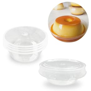 Kit Forma De Pudim Pequena Com Tampa 8,5X3Cm 200 Unidades