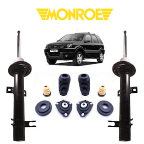 2 Amortecedor Monroe Direito/Esquerdo + Kit Batente Ford Ecosport 2005 Dianteiro