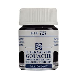 Tinta Gouache Extra Fine Neutral Black 16ml Talens 08167372
