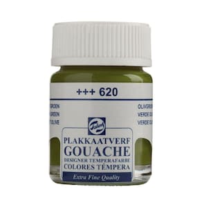 Tinta Gouache Extra Fine Olive Green 16ml Talens 08166202