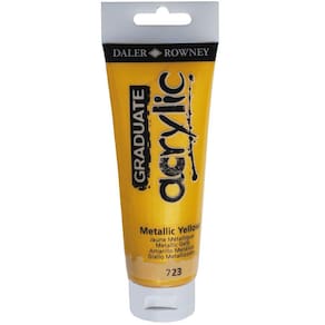 Tinta Acrílica Daler Rowney Graduate 723 Metallic Yellow 120 ml 123120723