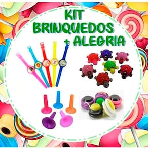 400 Mini Brinquedos- Sacolinha Surpresa Kit+ Alegriaatacado