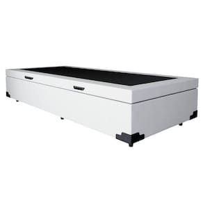 Cama Box Baú Solteirao King Sintético Branco com 203x96x44cm