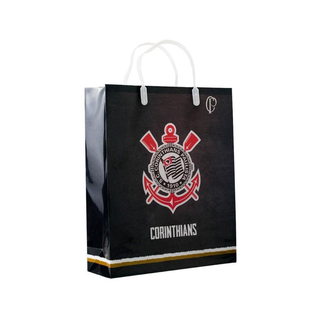 Sacola De Presentes Escudo Time 33X9X27Cm - Corinthians
