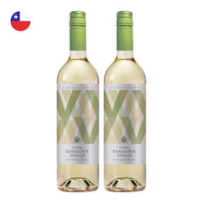 Kit 2 Vinhos Errazuriz Collection Sauvignon Blanc Branco Chile 750ml