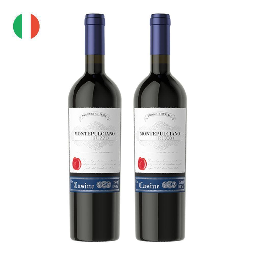 Kit 2 Vinhos Le Casine Montepulciano D`abruzzo Tinto Itália 750ml