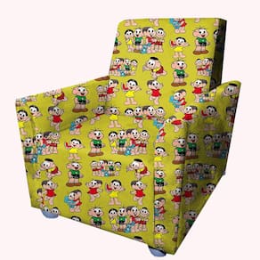 Poltrona Cadeira Sofa Infantil Kids Angel Monica Amarelo