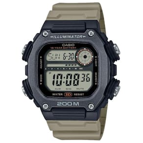Relógio de Pulso Casio World Time Masculino Pulseira Extra Longa Hora Mundial Digital Prova Dágua 200 Metros Esportivo Preto DW-291HX-5AVDF