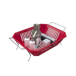 Fruteira De Mesa Com Cesta Em Plástico - Stolf Vermelho