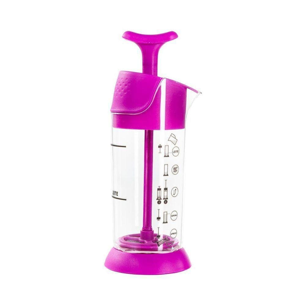 Espumador De Leite Cremeira 200ml - Pressca Rosa