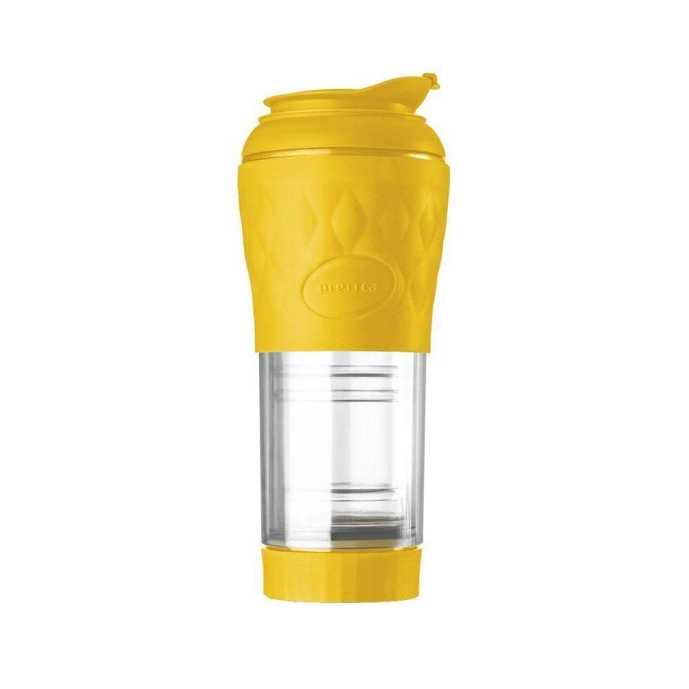 Cafeteira Portátil Manual 350ml - Pressca Amarelo