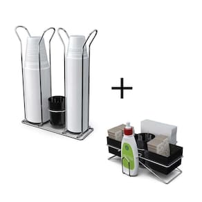 Kit Café Com Suporte Para Sache E Porta Copos Preto
