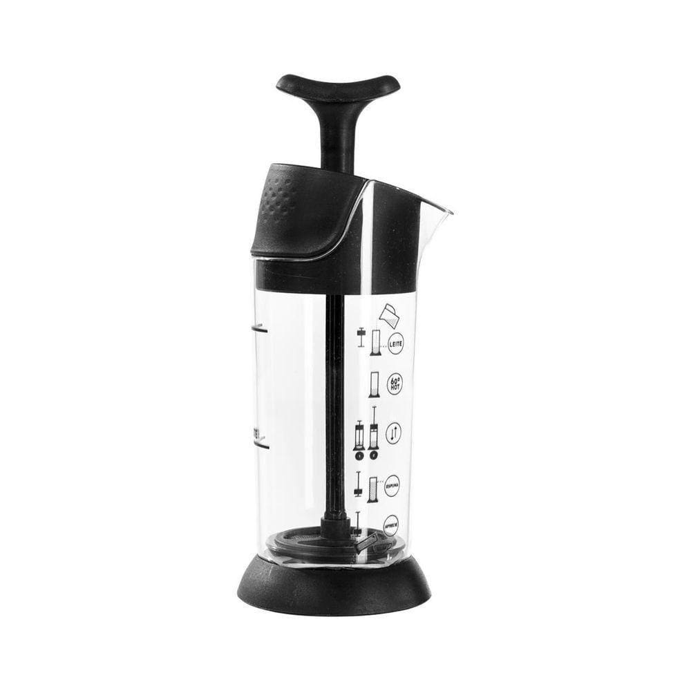 Espumador De Leite Cremeira 200ml - Pressca Preto