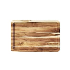 Gamela De Madeira Teca Slim Para Churrasco - Stolf